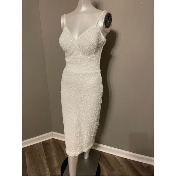 Chiara Boni La Petite Robe Sequined Midi Dress - Picture 6 of 10